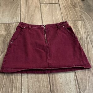 Burgundy Women's Skirt